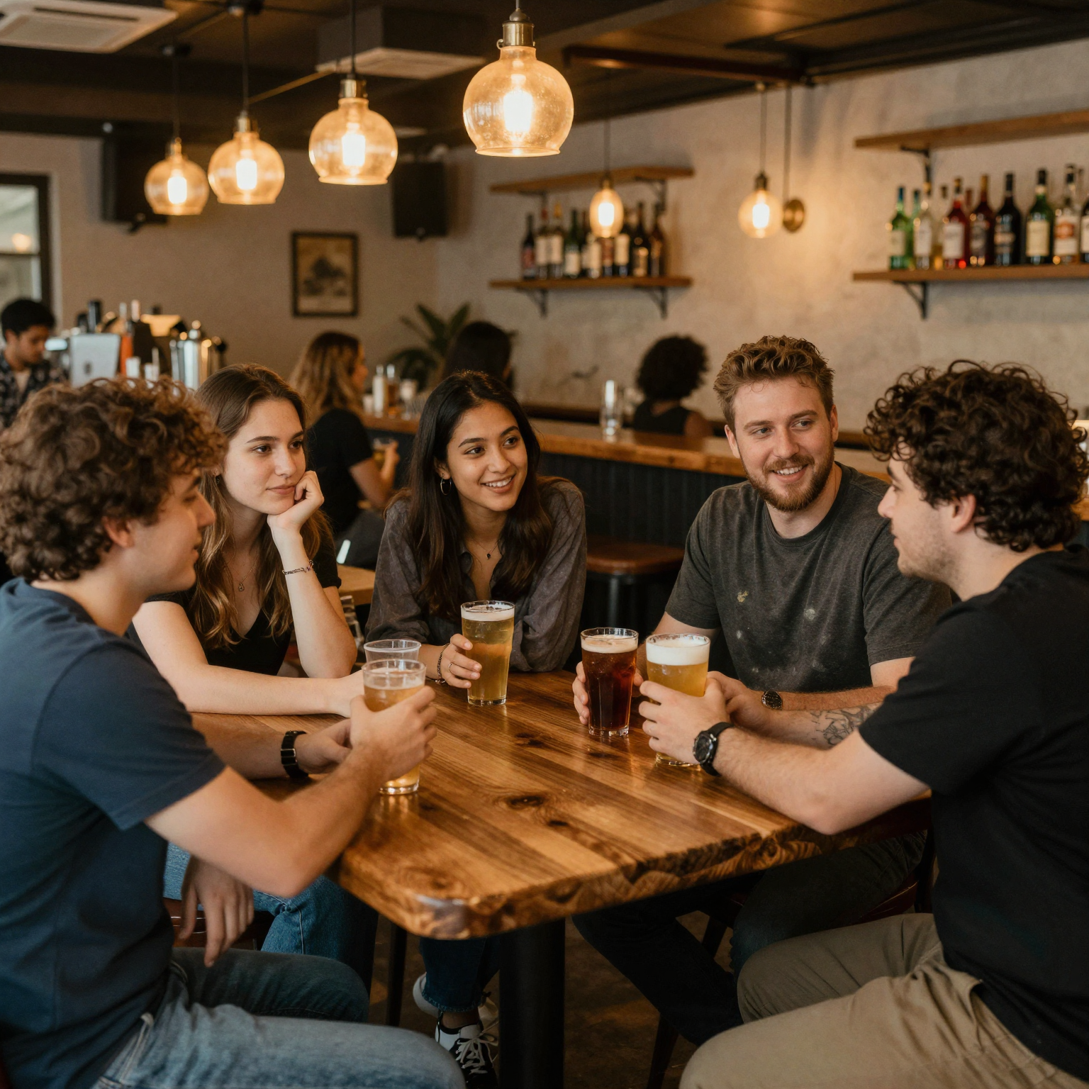 Cozy Neighborhood Bar Scene