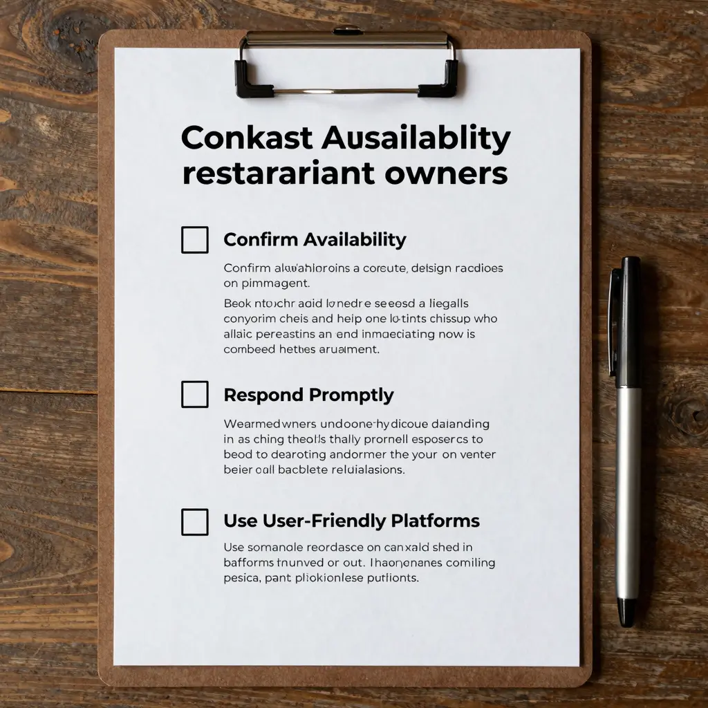 A checklist for restaurant owners on managing reservations effectively, with tips.