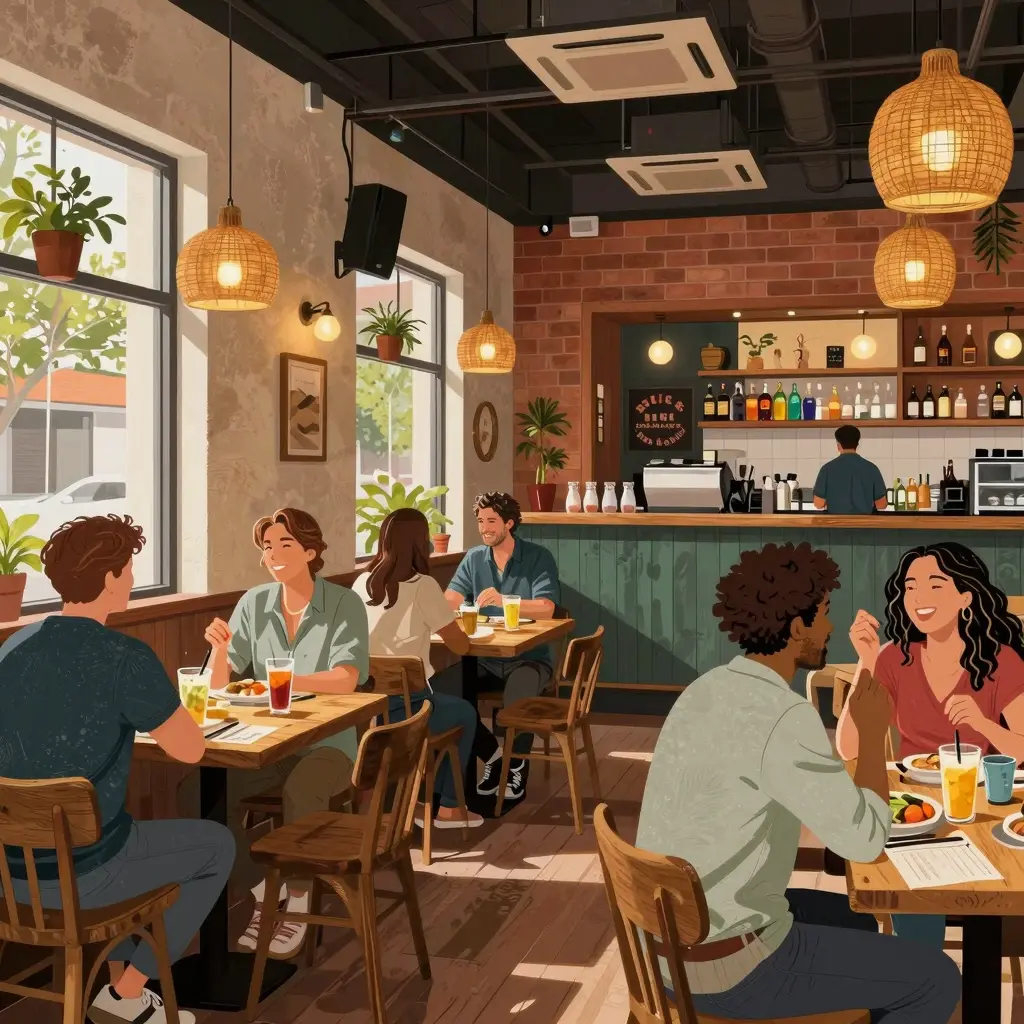 Vibrant atmosphere of Brick House Bar & Grill